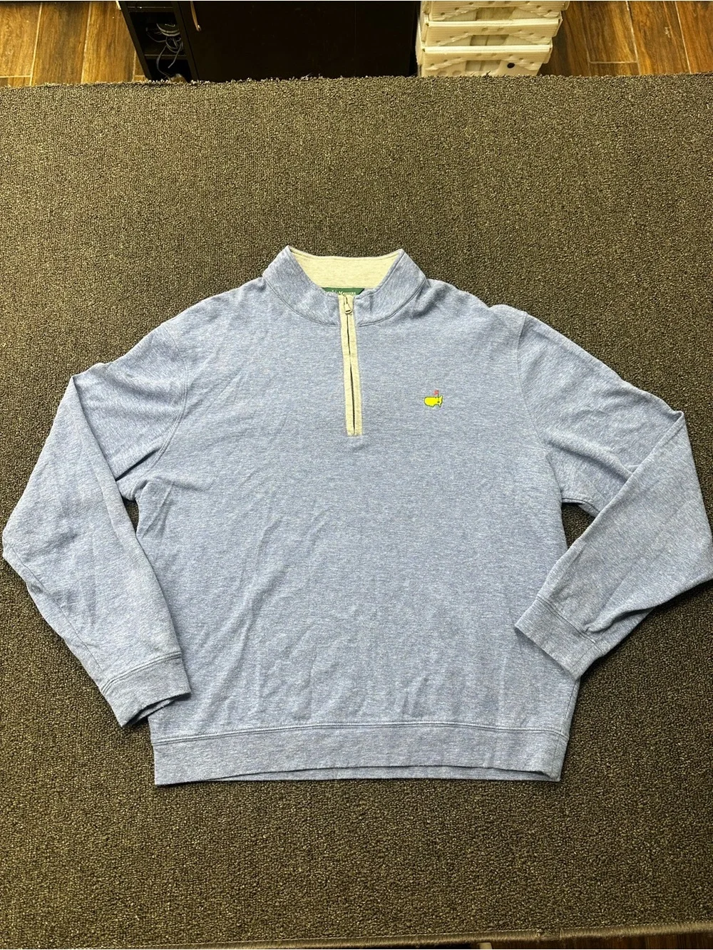 Masters Collection Men’s Quarter Zip Pullover Size XL Blue
